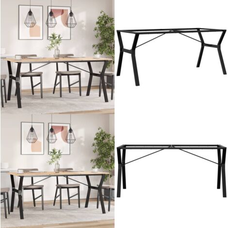 Patas de mesa de comedor estructura Y acero 160x80x73 cm - Estructura en Y - Mesa de comedor
