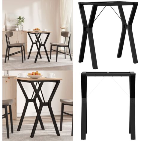 Patas de mesa de comedor estructura Y acero 60x40x73 cm - Estructura en Y - Mesa de comedor