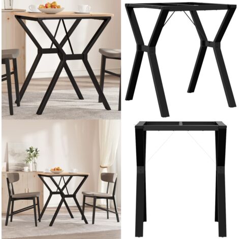 Patas de mesa de comedor estructura Y acero 60x60x73 cm - Estructura en Y - Mesa de comedor