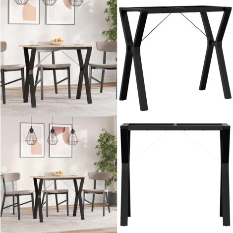 Patas de mesa de comedor estructura Y acero 80x40x73 cm - Estructura en Y - Mesa de comedor