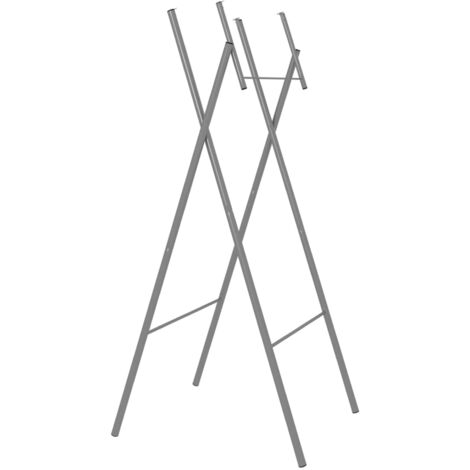 main image of "Patas de mesa plegables acero galvanizado plata 45x55x112 cm"