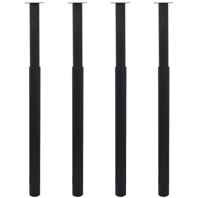 

Patas de mesa telescópicas 4 unidades negro 710 mm-1100 mm - Negro