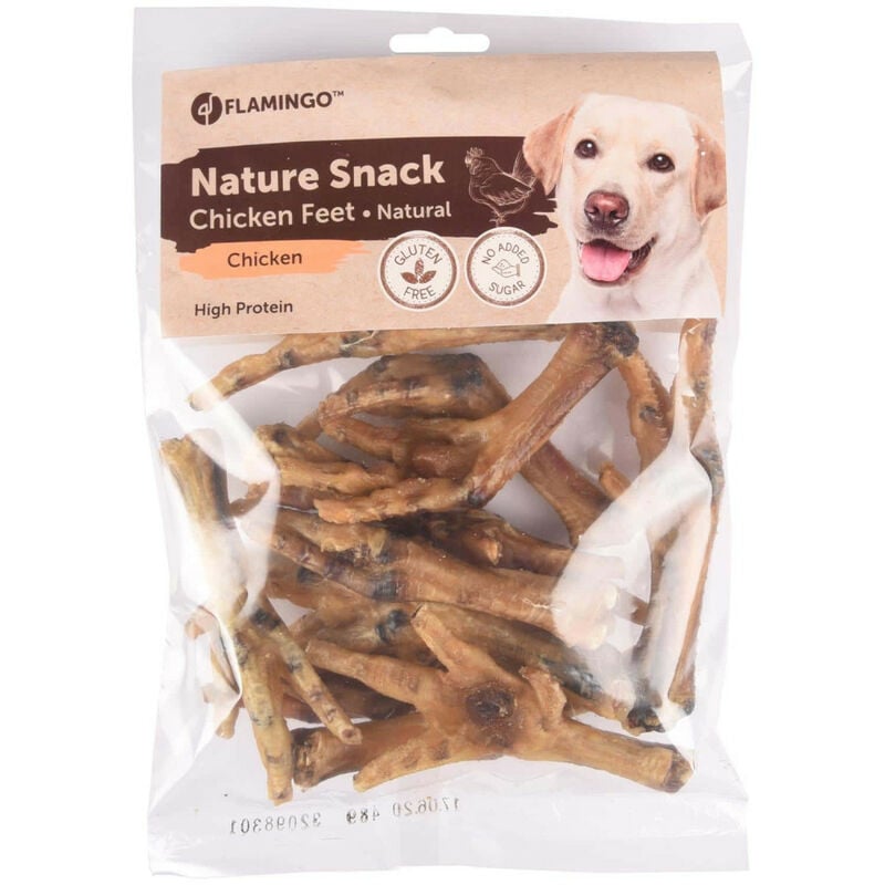 

Pies de pollo natural tratar . 200 g. para perros.