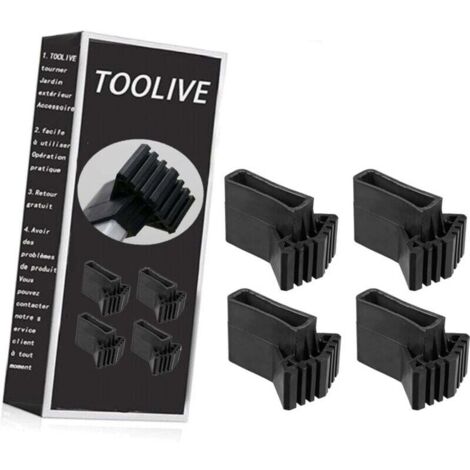 Patas de repuesto de goma antideslizantes para escalera, compatibles con escaleras extensibles. Juego de 4 Universal-INHHUB