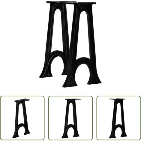 Patas en A -  Patas de banco base arqueada en forma de A hierro fundido2 uds