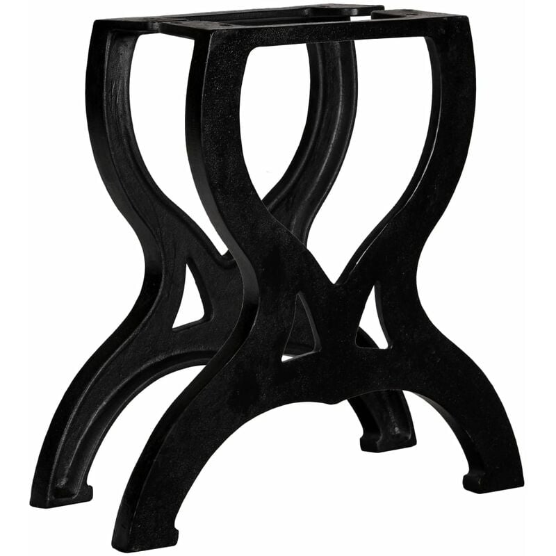 

Patas mesa de centro en hierro fundido 2 unidades forma X - Negro