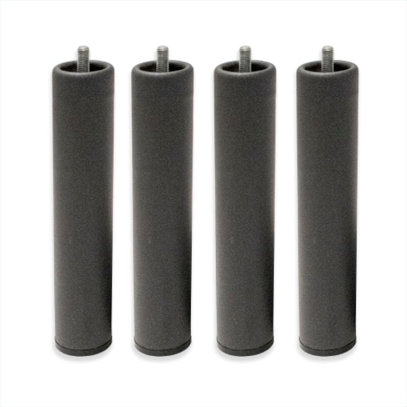 

Patas Metálicas Redondas - Rosca de Metrica 10 (1 cms) Packs de 4 uds de 15 cms