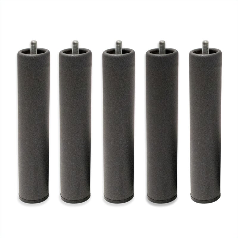 

Patas Metálicas Redondas - Rosca de Metrica 10 (1 cms) Packs de 5 uds de 20 cms