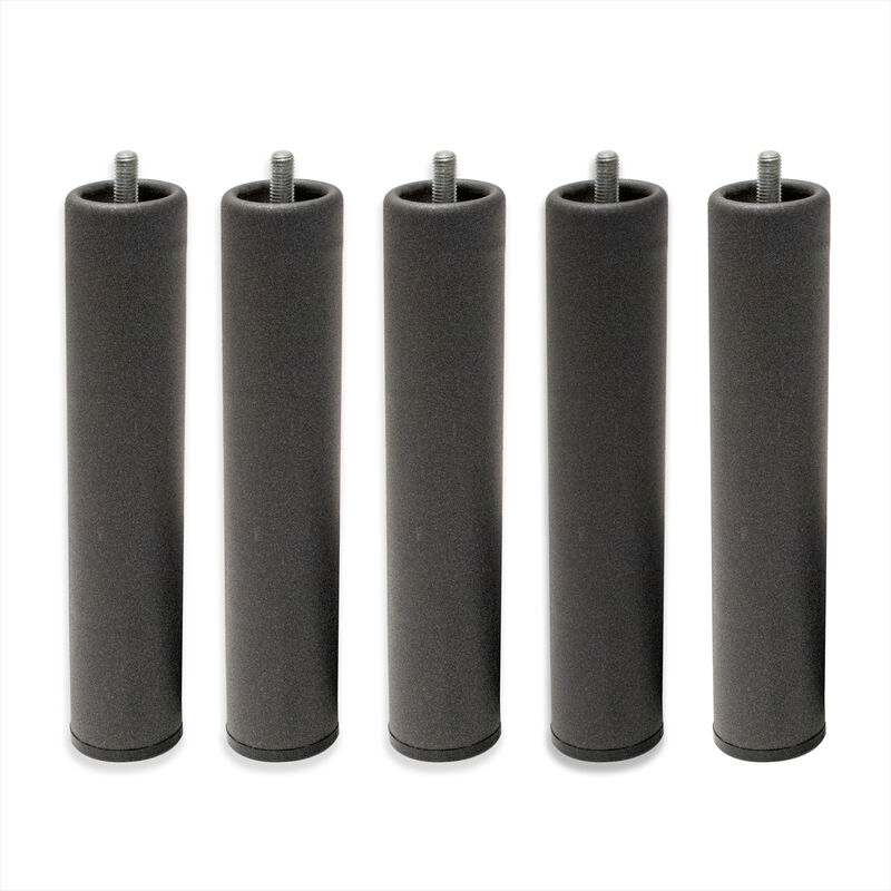 

Patas Metálicas Redondas - Rosca de Metrica 10 (1 cms) Packs de 5 uds de 35 cms