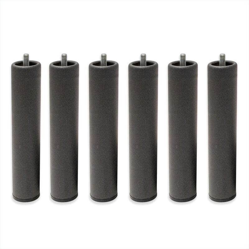 

Patas Metálicas Redondas - Rosca de Metrica 10 (1 cms) Packs de 6 uds de 35 cms