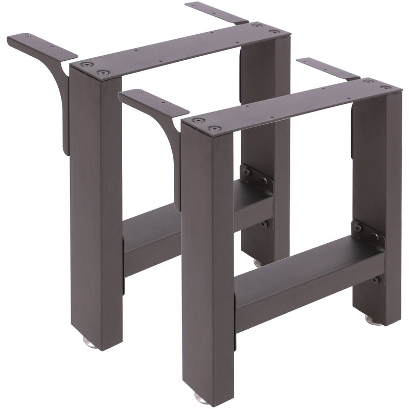 

Patas para bancos y asientos Recubrimiento polvo negro 40x43cm Bastidores asientos Muebles Bricolaje