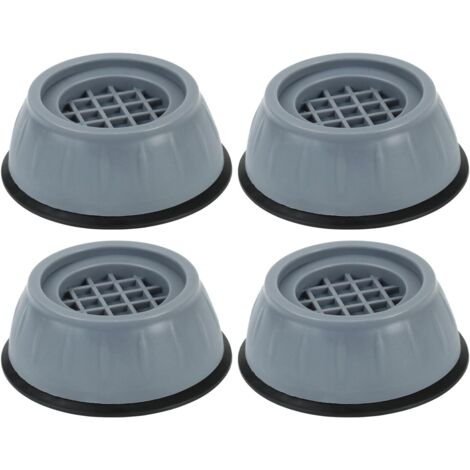 Patas para lavadora, Patas antivibración, Patas de goma antideslizantes y antivibración, Almohadillas antivibración para patas de lavadora, 4 piezas [Clase de eficiencia energética A+]