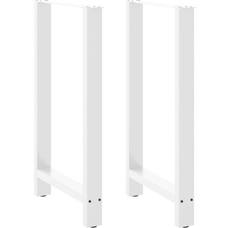 Patas para mesa de bar blancas (2 unidades, 60 x 100-101 cm, acero) vidaXL