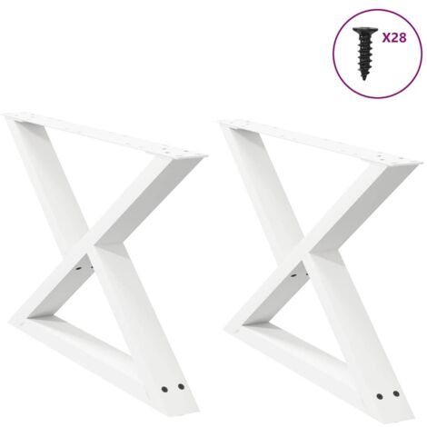 Patas para mesa de centro (2 unidades), color , 70 x (42-43,3) cm, acero