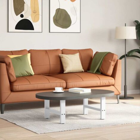 Patas para mesa de centro blancas (2 unidades, 50 x 30-31 cm, acero)