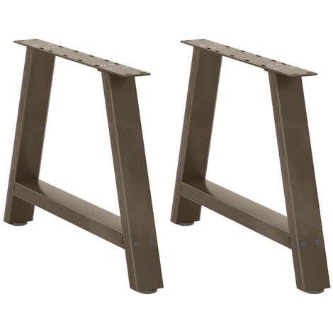 Patas para mesa de centro en forma de A (2 unidades, 60 x 42-43 cm, acero)