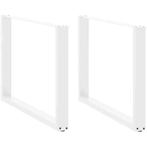 Patas para mesa de comedor en forma de U (2 unidades), color , 100 x (72-73) cm, acero