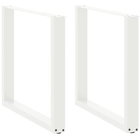 Patas para mesa de comedor en forma de U (2 unidades), color , 90 x (72-73) cm, acero