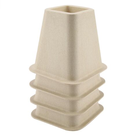 Patas para muebles, 4 piezas, blancas, PP, diseño de pata de elefante, para cama, silla, escritorio, mesa.