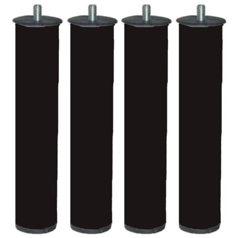 Patas Para Somier Acero Ø50x270mm Sin Rueda Acabado Negro Micel