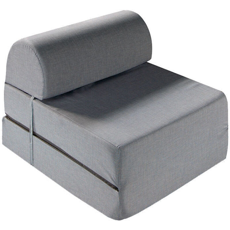 

Pouf cama individual plegable tapizado tela altura 54 cm | Talla única
