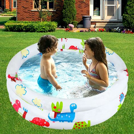 Pataugeoire Ronde pour Enfants Piscine Gonflable pour Enfants en PVC Piscine  Hors Sol à Thème Océanique pour Le Jardin,KoleZy