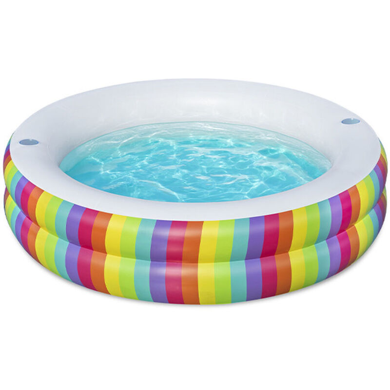 Bestway - Piscine gonflable ronde Rainbow Dreams 206 x 206 x 51 cm