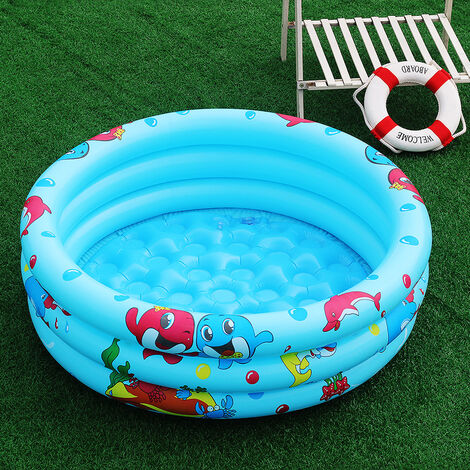 GOPLUS - Piscine Gonflable Enfant Canard avec Jets et Ventilateur