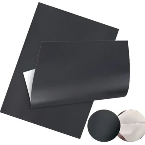 Patch Cuir Autocollant - Non spécifié - 20x30CM - Noir - 2 pièces - Résistant à l'usure