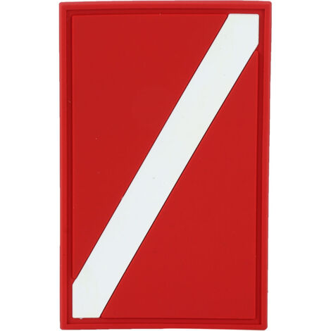 Patch de Drapeau de Plongée PVC pour Sac à Dos - Accessoire de Remplacement pour Plongeur