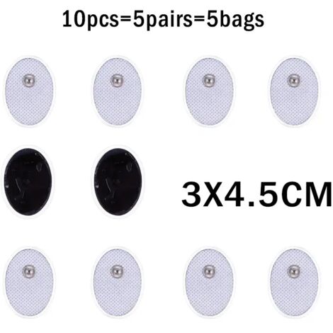 Patch de remplacement d'électrodes TENS/EMS pour physiothérapie et acupuncture, appareil de thérapie numérique, stimulateur musculaire, patch de massage02574-AquaForge