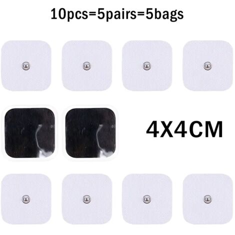 Patch de remplacement d'électrodes TENS/EMS pour physiothérapie et acupuncture, appareil de thérapie numérique, stimulateur musculaire, patch de massage02576-AquaForge
