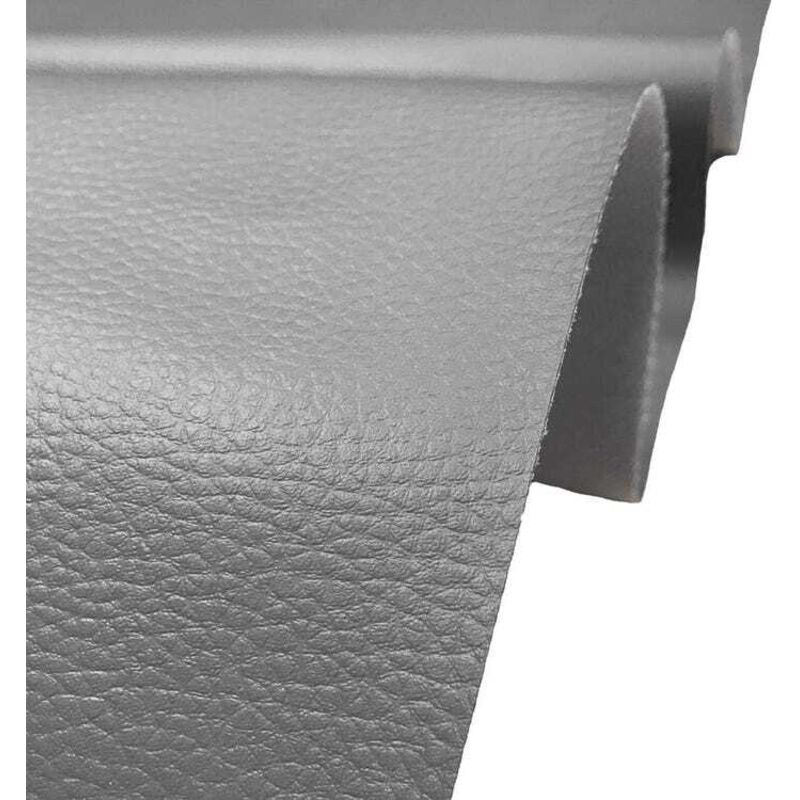 Patch de réparation auto-adhésif – idéal pour réparer canapés, sièges auto, etc. – 1 feuille, 40 × 200 cm, gris