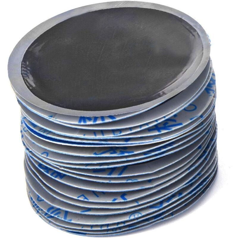 Zoternen - Patch de réparation de pneu, 80 pièces/boîte 58 mm, rond, en caoutchouc naturel, pour réparation de crevaison, réparation rapide, patch à