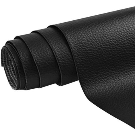 Patch de Réparation en Cuir - Marque - Modèle - Noir - Cuir PU - 50x137cm
