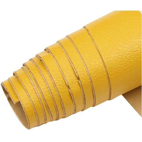 Simili Cuir Autocollant Patch De Réparation En Faux Cuir Autocollant, Kit De Réparation De Vinyle En Cuir Texture Litchi, Tissu En Cuir Adhésif Pour Meubles, Canapés, Sièges De Voiture, Chaises(Beige