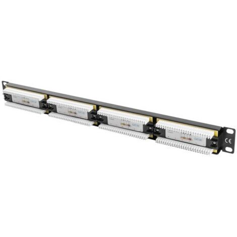 Patch Panel 24 Porte UTP Categoria 5e Lanberg PPU5-1024-B