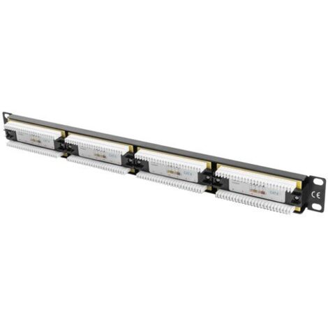 Patch Panel 24 Porte UTP Categoria 6 Lanberg PPU6-1024-B