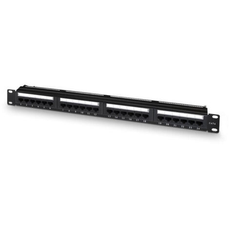 Patch Panel Aisens A141-0509/ 24 Puertos/ Cat.6/ Altura 1U/ Gestión de Cables