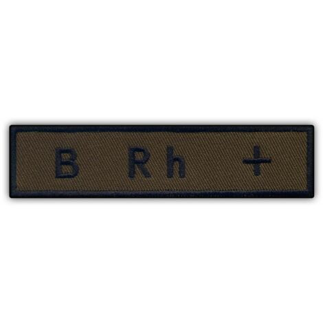 Patchion Blutgruppe B Rh + - Aufnäher - Gestickter Aufnäher/Abzeichen/Emblem