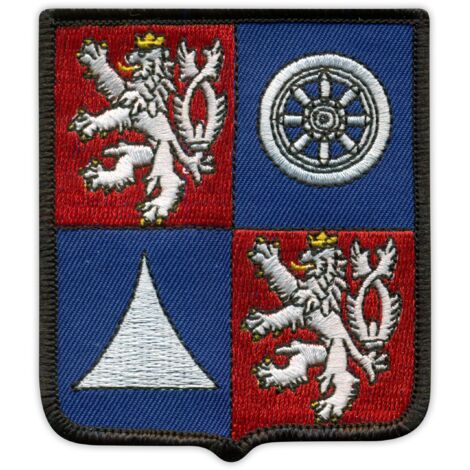 Patchion Liberec Region – Wappen – Magnetische Rückseite – Gestickter Aufnäher/Abzeichen/Emblem