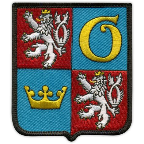 Patchion Region Hradec Králové – Wappen – Selbstklebende Rückseite – Gestickter Aufnäher/Abzeichen/Emblem