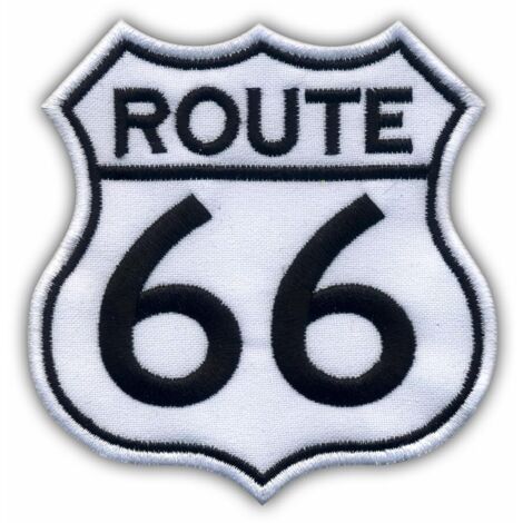 Patchion Route 66 – Aufnäher – Gestickter Aufnäher/Abzeichen/Emblem