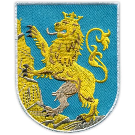 Patchion Wappen der Oblast Lwiw – Magnetische Rückseite – Gestickter Aufnäher/Abzeichen/Emblem