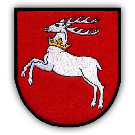 Patchion Wappen der Region Lubelskie – Aufbügel-/Heißsiegel-Rückseite – Gestickter Aufnäher/Abzeichen/Emblem