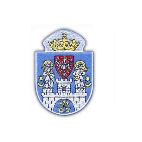 Patchion Wappen der Stadt Posen – Magnetische Rückseite – Gestickter Aufnäher/Abzeichen/Emblem