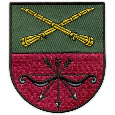Patchion Wappen der Stadt Saporischschja – selbstklebende Rückseite – gestickter Aufnäher/Abzeichen/Emblem