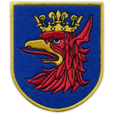 Patchion Wappen der Stadt Stettin – Magnetische Rückseite – Gestickter Aufnäher/Abzeichen/Emblem