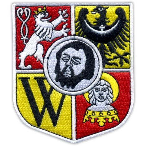 Patchion Wappen der Stadt Wroclaw (Breslau) – Magnetische Rückseite – Gestickter Aufnäher/Abzeichen/Emblem