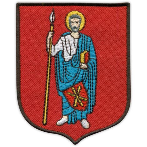 Patchion Wappen der Stadt Zamosc – zum Aufbügeln/Heißsiegeln – bestickter Aufnäher/Abzeichen/Emblem